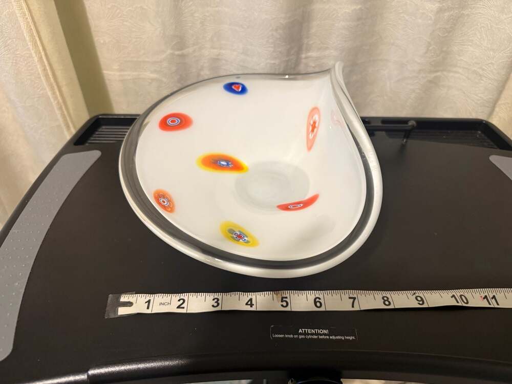 Mid-Century Modern Murano Style Millefiori Art Glass‎ Bowl